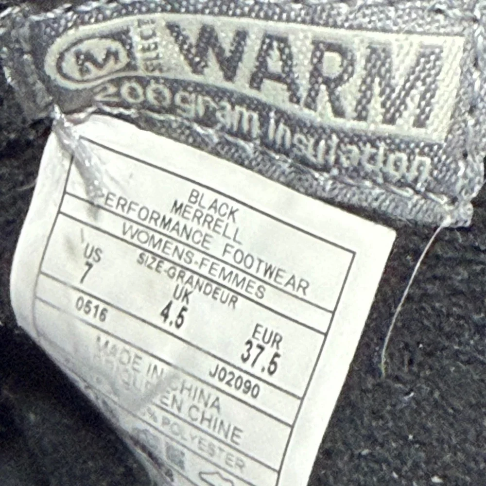 Merrell Decora Prelude Waterproof Winter Boots Black Leather Insulated J02090 7